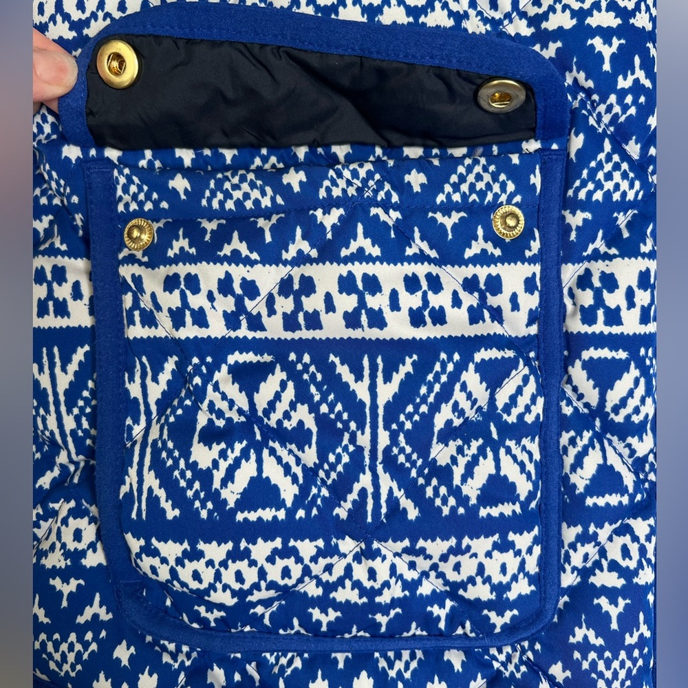 J Crew Fair Isle Quilted Down Vest, M - Picture 4 of 8